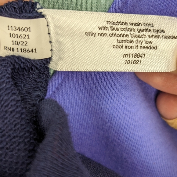 NWOT Lane Bryant Livi Blue Colorblock Sweatshirt, 22/24 - Picture 11 of 12